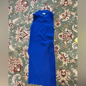 Bar III navy stretch midi/maxi dress. Stretchy.